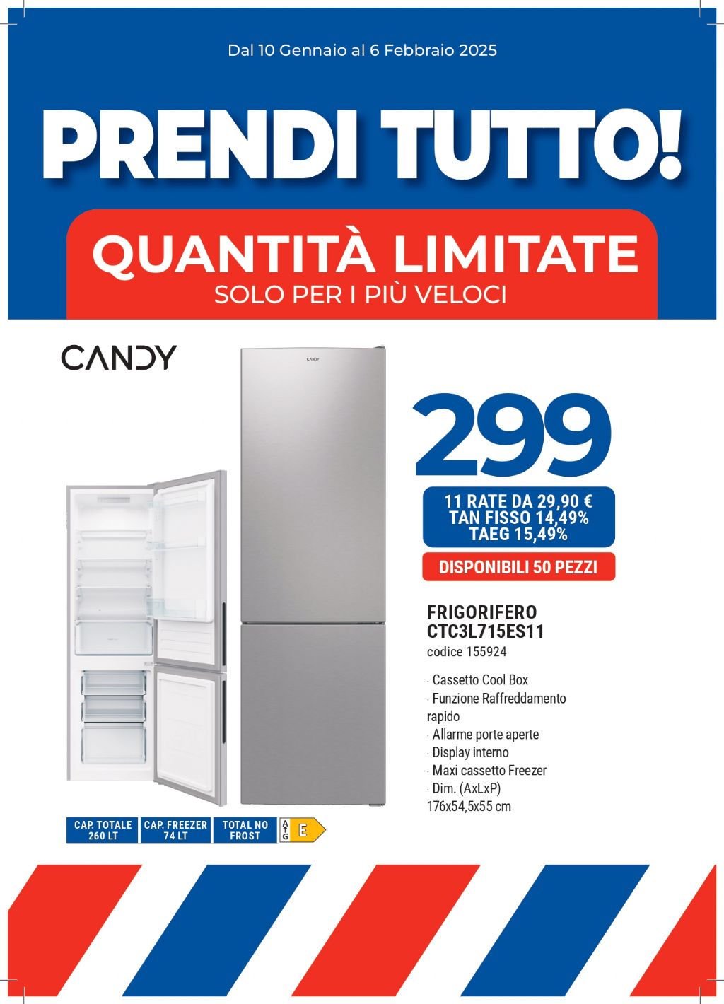 FRIGO CANDY CTC3L715ES11